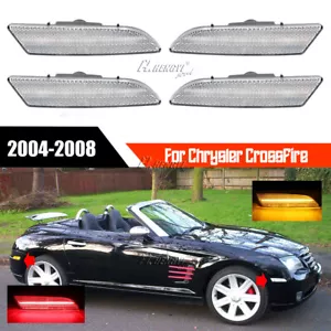 4Pcs Bumper Indicator Guard Repeater Light Flasher For Chrysler Crossfire 04-08 - Picture 1 of 8