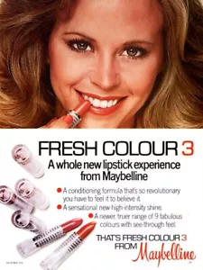 Maybelline 1978 lápiz labial de colección 1 página anuncio de revista - Imagen 1 de 1