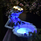 Garden Flower Fairy Figurine Solar Powered Ornament Resin Angel Figure Sculpture