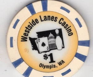 Card Room: Westside Lanes Casino 1.00; Olympia, Washington - Picture 1 of 2