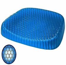 CUSCINO SEDIA ANTIDECUBITO IN MEMORY GEL POSTURA SCHIENA UFFICIO AUTO ESTERNO