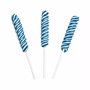 Blue Mini Twisty Lollipops, Party Favors, Birthday, Graduation, Candy, 24 Pieces - Picture 1 of 4
