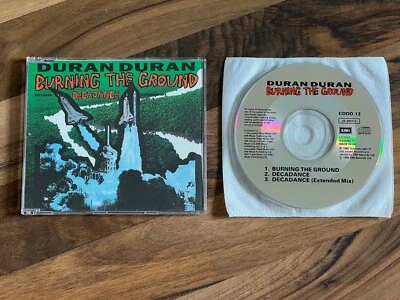 DURAN DURAN Burning The Ground OOP 1989 UK CD single w/ Decadance Extended Mix - Image 1 of 4