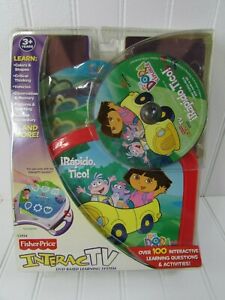 Fisher Price InteracTV Dora The Explorer DVD Learning Game System New