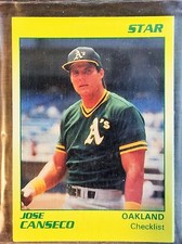 1990 Star Company JOSE CANSECO Limited GLOSSY Edition Set #58 of 250