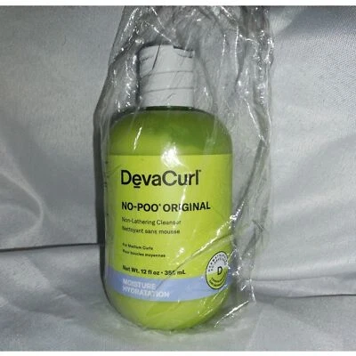 NIB Deva Curl No Poo Original 12oz Non Lathering Cleanser Medium Curls Moisture - Image 1 of 2