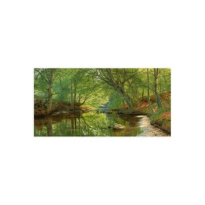 Stampa su Tela su Carta Poster o Quadro Peder Mørk Mønsted A stream through the - Foto 1 di 2