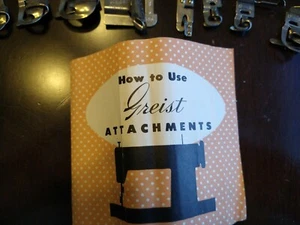 Greist Nähaufsätze viele Teile mit einigen Dubletten - siehe Bilder sehr guter Zustand 211025 - Bild 1 von 5