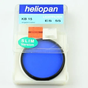 Heliopan Coated ES 55mm KB 15 (80A) Color Conversion Filter New Old Stock - Picture 1 of 2