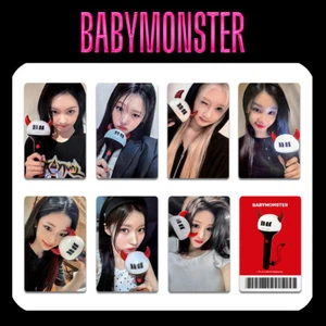 7pcs/Set BABYMONSTER LIGHTSTICK Ver Photo Cards Self Made . Photocard - Picture 1 of 5