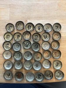 1964 - 1966 Coke NFL ALL-STARS Bottle Caps Tim Brown, Fran Tarkenton Many Others - Picture 1 of 11