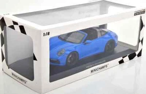 Minichamps 1/18 Porsche 911 992 Targa GTS Shark Blue - Picture 1 of 5