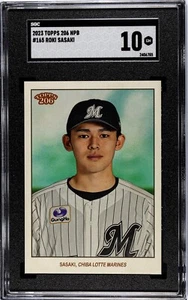 Roki Sasaki - SGC 10 Gem - 2023 Topps 206 NPB - Dodgers Rookie Ace - Picture 1 of 2