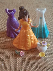 Polly Pocket Disney Princesa MagiClip Muñeca Bella Bestia Bella Clip Mágico X23 - Imagen 1 de 6