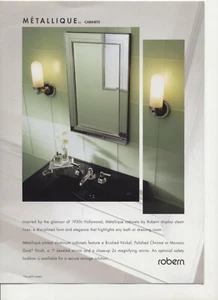 ROBERN MP20D4MDMG METALLIQUE MEDICINE  CABINET-MONACO GOLD FINISH DOOR FRAME - Picture 1 of 6