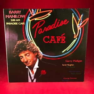 BARRY MANILOW 2.00am Paradise Cafe 1984 vinyl LP + INNER + 6 page press release - Picture 1 of 7