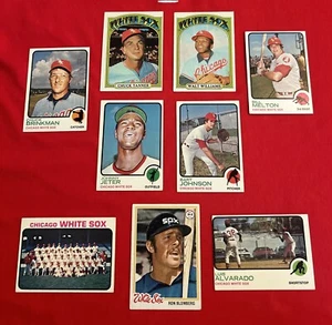 White Sox Baseball Card Lot Bill Melton Chuck Tanner Brinkman Johnson Williams - Picture 1 of 11