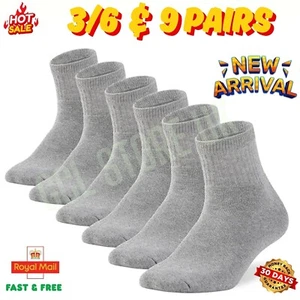 Calcetines tobilleros invisibles de algodón de corte bajo para hombre y mujer 9-11 - Imagen 1 de 6