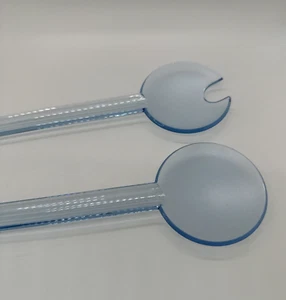 Tupperware Watercolor Preludio 2109A 2110A Light Blue 11.5" Salad Tong VTG NOS - Picture 1 of 10