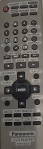 PANASONIC Remote Control EUR7631020 DVD-S24U DVD-S27K DVD-S27U DVD CD Player OEM - Bild 1 von 2