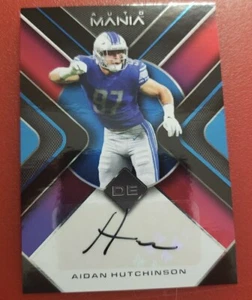 2022 Wild Card Mania Aidan Hutchinson Auto RC Rookie Detroit Lions - Picture 1 of 2