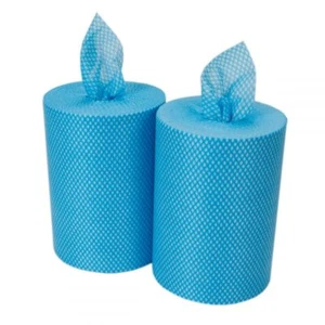 2 x Blue All Purpose Light Weight Cloth on a Roll 500 Sheets Jay Coth dishcloth - Picture 1 of 1