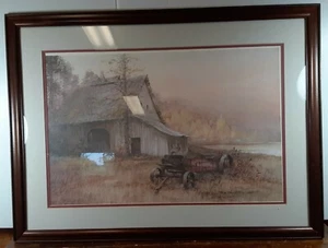 Reliance Ben Hampton Firmado Número Enmarcado Estampado 423/1500 TN Farm Barn Wagon - Imagen 1 de 11