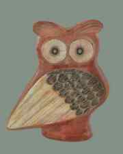 Owl wide eyes ancient Greek symbol Athena High quality Sculpture