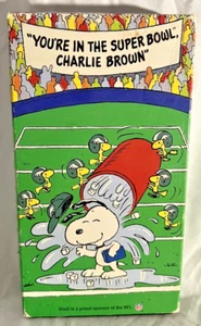 You're In the Super Bowl Charlie Brown Peanuts VHS Video Tape NFL Tested & Works - Picture 1 of 8