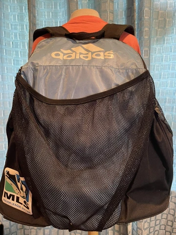 Vintage 90s Adidas MLS Soccer Backpack Bag - Fits Ball Cleats Clothes Great Cond Cover
