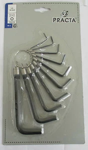 Practa 10pc Allen (Hex) Key Wrench Set - Picture 1 of 4