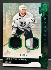 Ilya Kovalchuk 2019-20 Upper Deck Artifacts Emerald Dual Jersey Patch #d /65