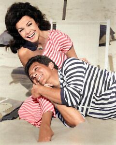 Annette Funicello with Frankie Avalon 8x10 RARE COLOR Photo 600