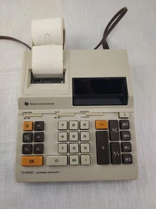 Vintage Texas Instruments TI-5130 elektronischer Druck Tischrechner benötigt Tinte - Bild 1 von 12