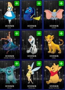 [DIGITAL Topps Disney - Disney Collect Chrome 24 S1 - Silver Icons Motion - Pick - Picture 1 of 1