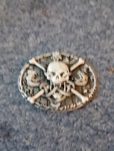 Skull And Snake Interchangeable Belt Buckle - Picture 1 of 1