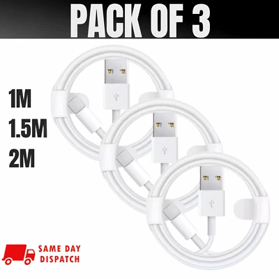 USB-A to USB-C Fast Charger Cable Lead for iPhone 15 16 17 Samsung 1m 1.5m 2m - Image 1 of 4