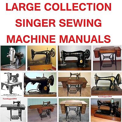 Huge Collection Singer Sewing Machines Service Manuals Parts Op Instructions Cd • 16.99€