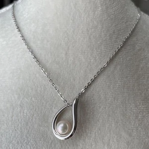 Collar de perlas Tasaki de plata - Imagen 1 de 7