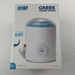 Dash Greek Yogurt Maker model DGY001WBU Electric Makes 6 Cups Homemade - Picture 1 of 6