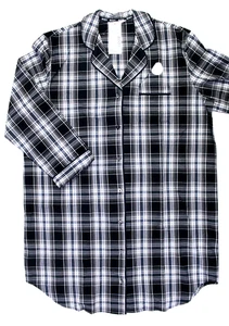 M & S Womens Pure Cotton Night Shirt W/Cool Comfort Nightie Loungewear ~ Size 16 - Picture 1 of 8