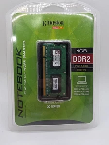 Kingston 1GB DDR2 PC2-6400 800MHz Notebook Memory RAM New Sealed. - Picture 1 of 3