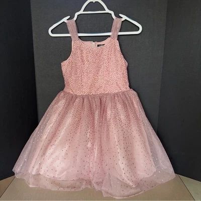 VESTIDO DE FIESTA ROSA Y VIOLETA PARA NIÑAS FORRADO TALLA 12 Foto 1 de 4