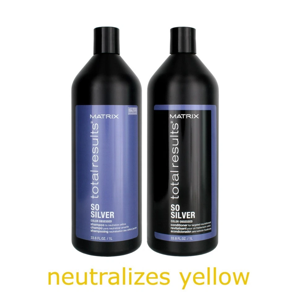 Champú y acondicionador Matrix Total Results So Silver 33,8 oz - amarillo neutralizado Foto 1 de 1