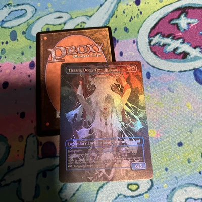 Thassa, Deep- Dwelling Full Art Foil Play Test Mtg Card  - Image 1 of 2