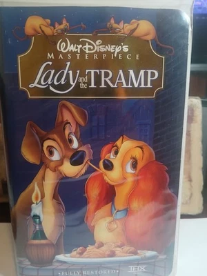 Lady and the Tramp (VHS, 1998) Classic Cover GOOD But  Not Exelent Conditions - Image 1 of 4
