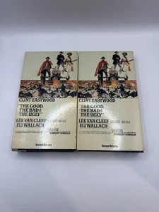 The Good The Bad And The Ugly VHS 1981 2 tapes Early Release Clint Eastwood VTG - Picture 1 of 7