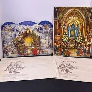 2 Calendarios de Adviento RS de Colección Stuttgart-Rohr Alemania Occidental 557 y 713 Belén  - Imagen 1 de 16