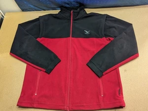 Vintage Salewa Fleece Jacket Mens Size XL Polartec Outdoor Hiking Black Red - Picture 1 of 21