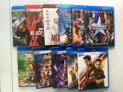 Marvel Blu Ray Collection 11 Movies Ant-Man Thor Avengers Iron Man Black Widow - Image 1 of 4